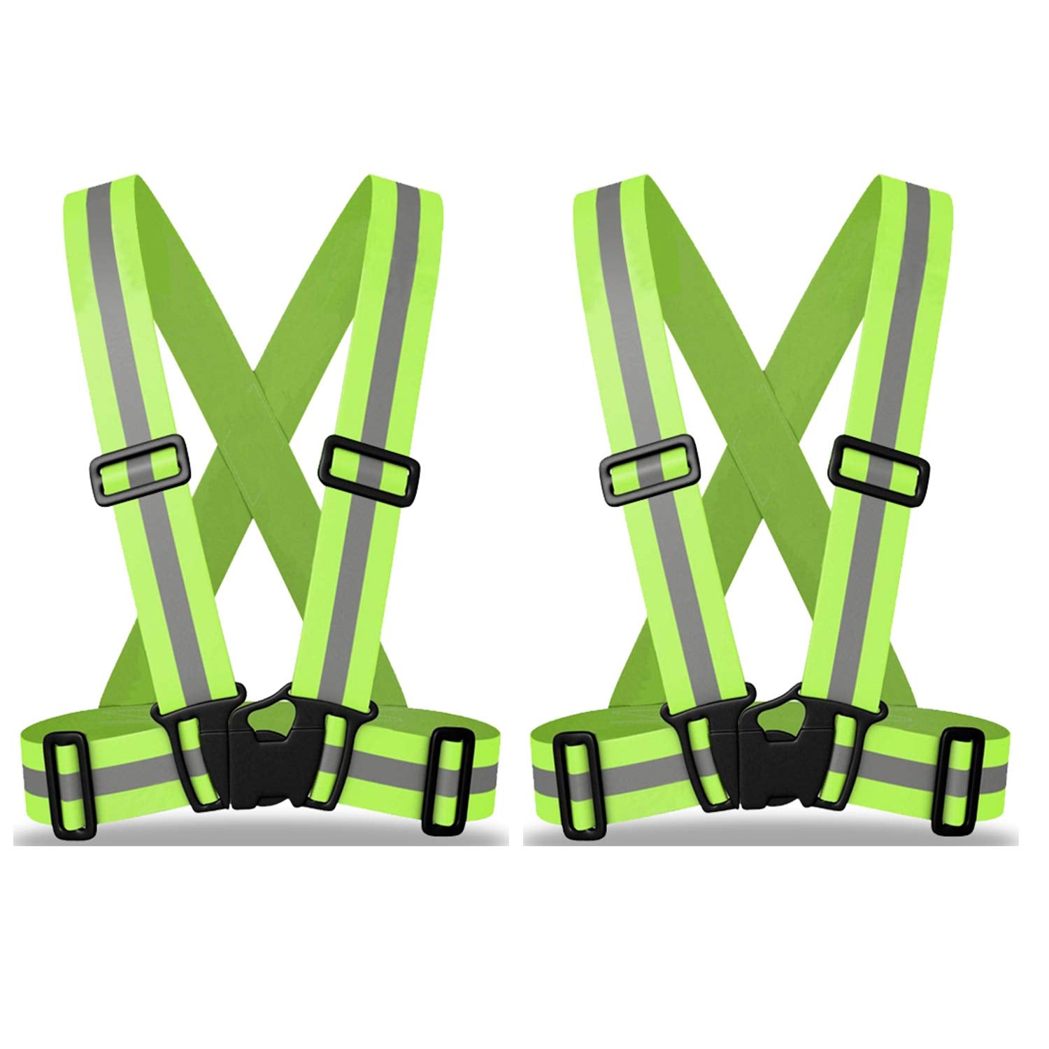 Youth Safety Reflective Vest Duo | High Visibility Neon Yellow